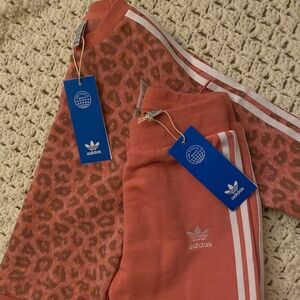Girls Adidas 4T Crew Set